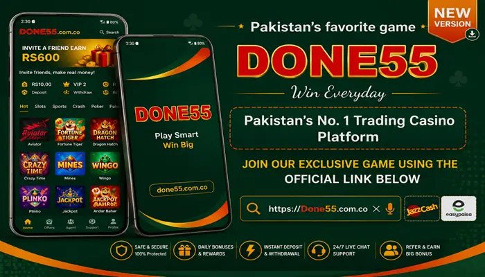 Done55 Game APK Pakistan's NO 1 Gaming Platform In 2026 